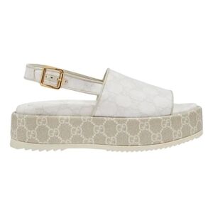 Gucci Women's White Platform Sandals